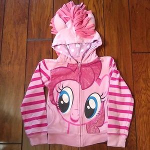 Girls My Little Pony Hoodie.  Size 4. Pinkie Pie
